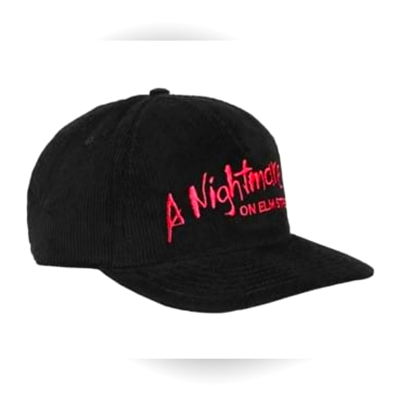 A Nightmare on Elm Street Embroidered Logo Corduroy Adjustable Snapback Hat OSFM - Picture 2 of 5